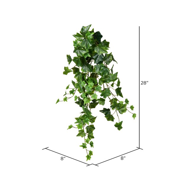 Vickerman Artificial Green Ivy Hanging Bush