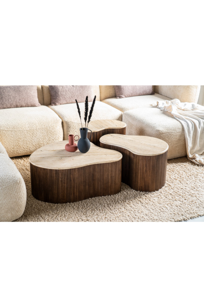 Organic Travertine Coffee Table  Eleonora Mari   Transitional   Coffee Tables   by Oroa   Distinctive Furniture  Houzz