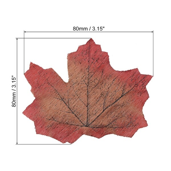 200pcs Artificial Leaves Fall Maple Autumn Fake Leaf Decoration