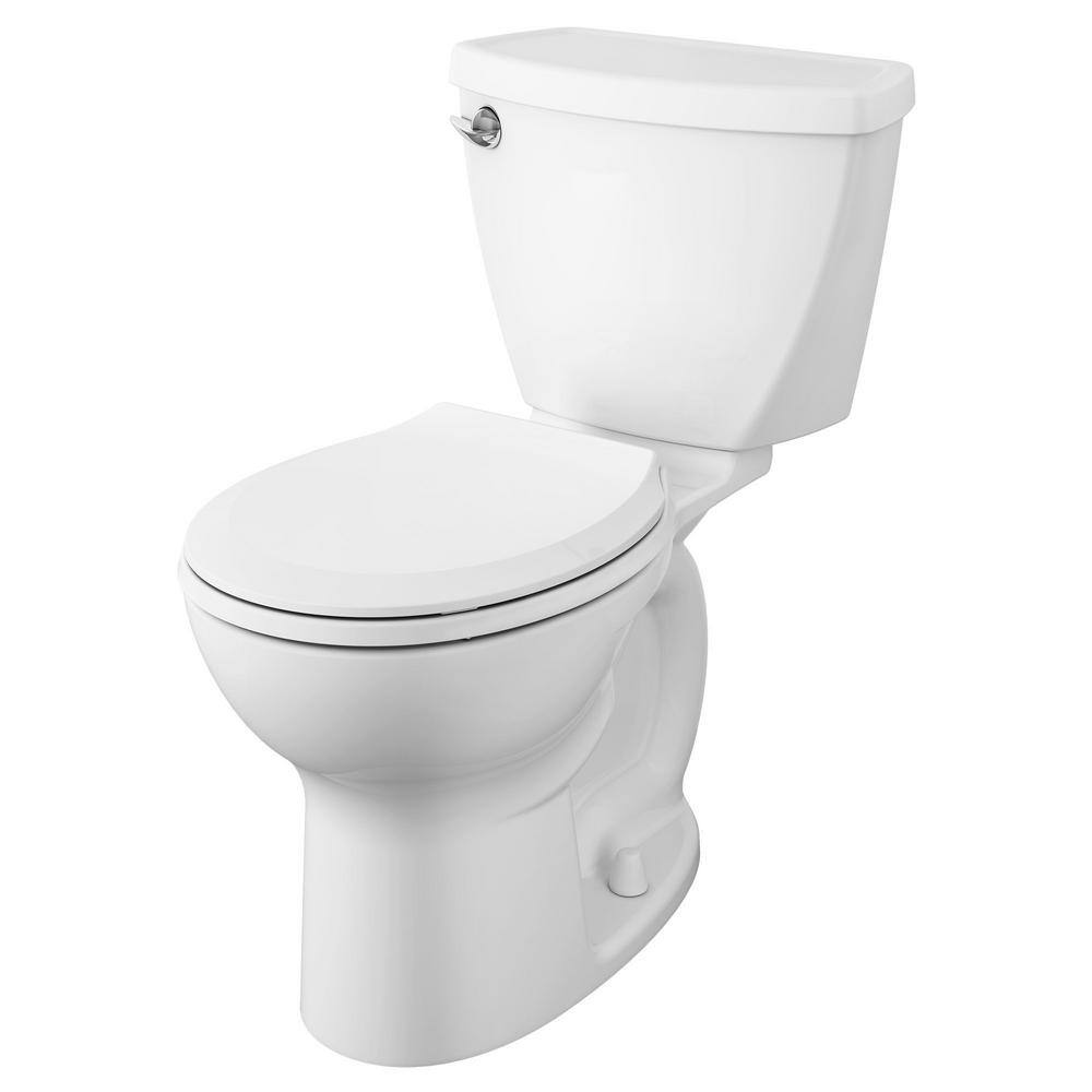 American Standard Cadet 3 Right Height 2-piece 1.28 GPF Single Flush Round Toilet in White Seat Included 3377128ST.020