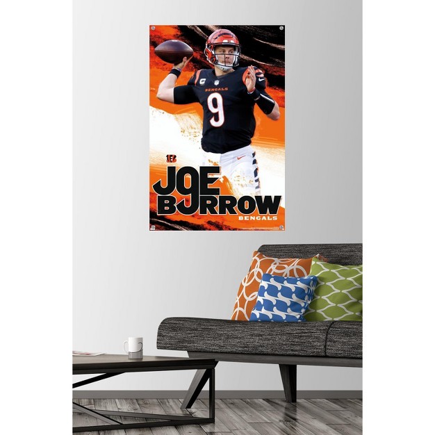 Trends International Nfl Cincinnati Bengals Joe Burrow 22 Unframed Wall Poster Prints