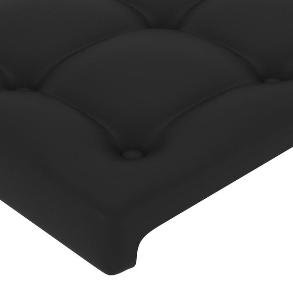 vidaXL LED Headboard Black 39.4