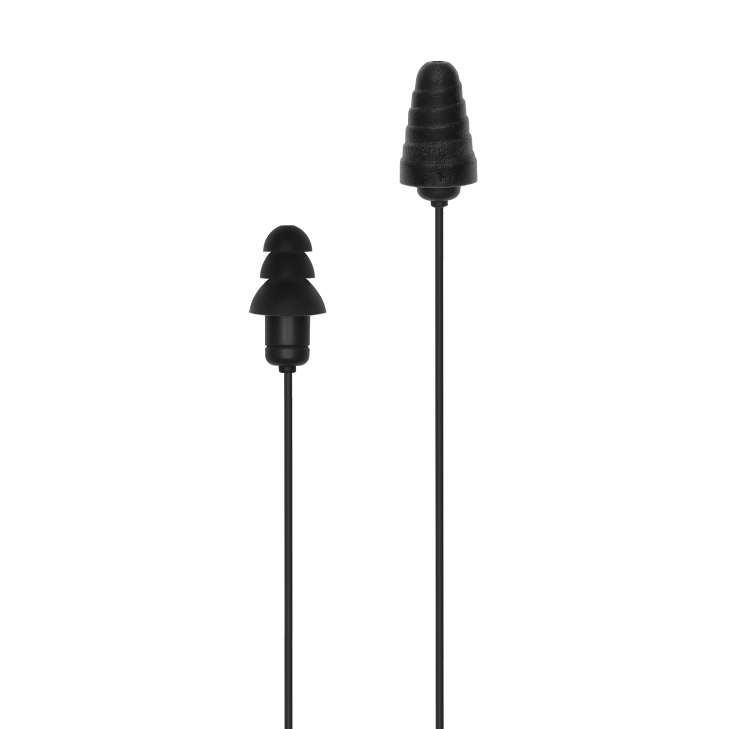 Plugfones Guardian Plus 29 dB Nylon/Silicone/Soft Foam 3.5 MM Jack Earplugs/Earphones w/Mic Black 1