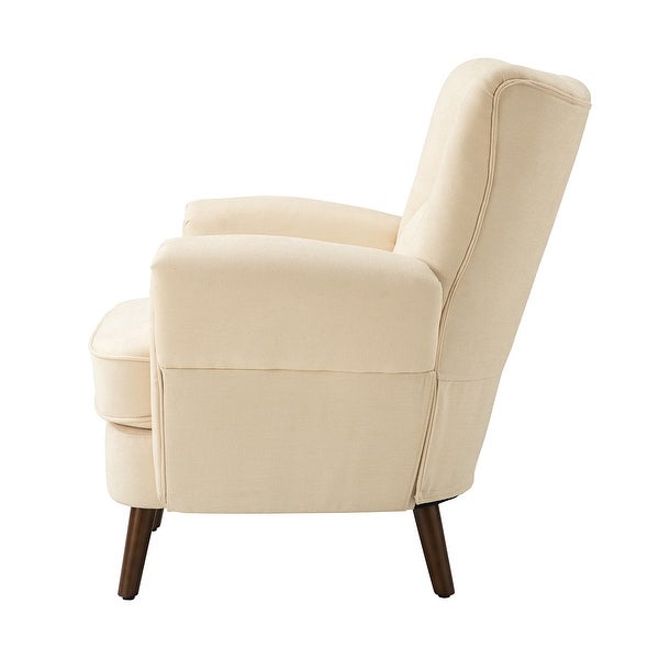 Gira Comfy Living Room Club Chair with Solid Wood Legs by HULALA HOME