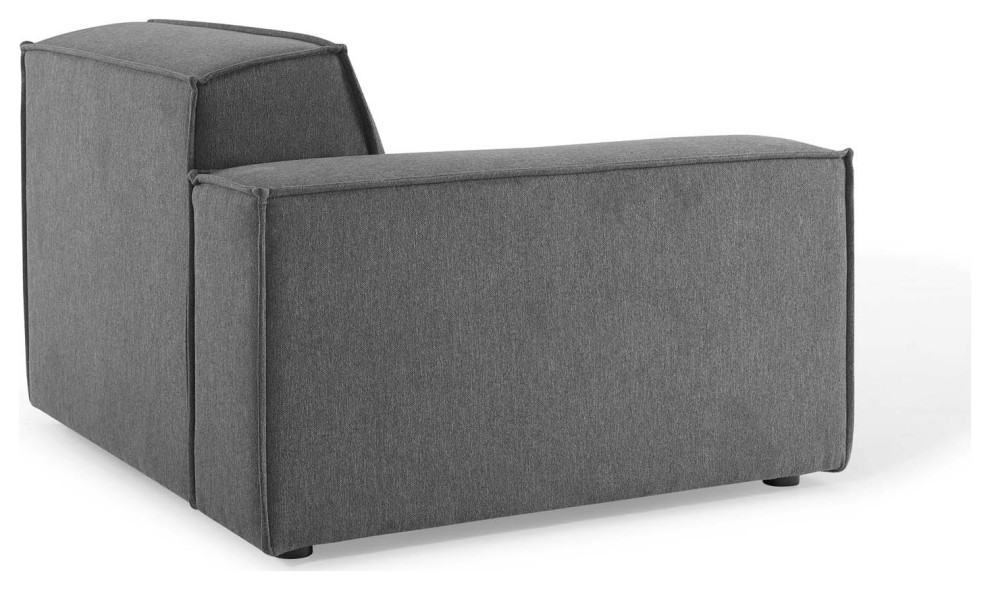 Sectional Sofa Set  Fabric  Dark Grey Gray  Modern  Living Lounge Hospitality   Modern   Sectional Sofas   by House Bound  Houzz