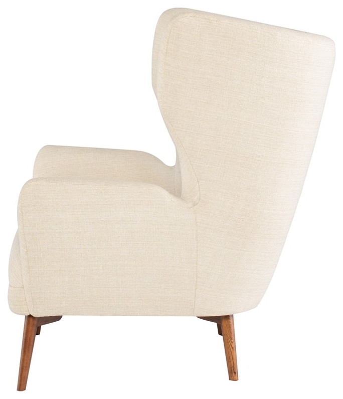 Fabric Reading Chair  Big Accent Chair  Mid Century Modern Arm Chair   Midcentury   Armchairs And Accent Chairs   by mod space furniture  Houzz