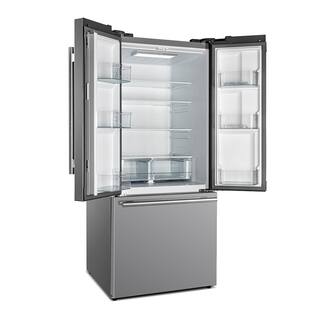 Forno 31 in 17.5 cu ft French Door No Frost Refrigerator with Ice Marker in Stainless Steel FFFFD1974-31SB