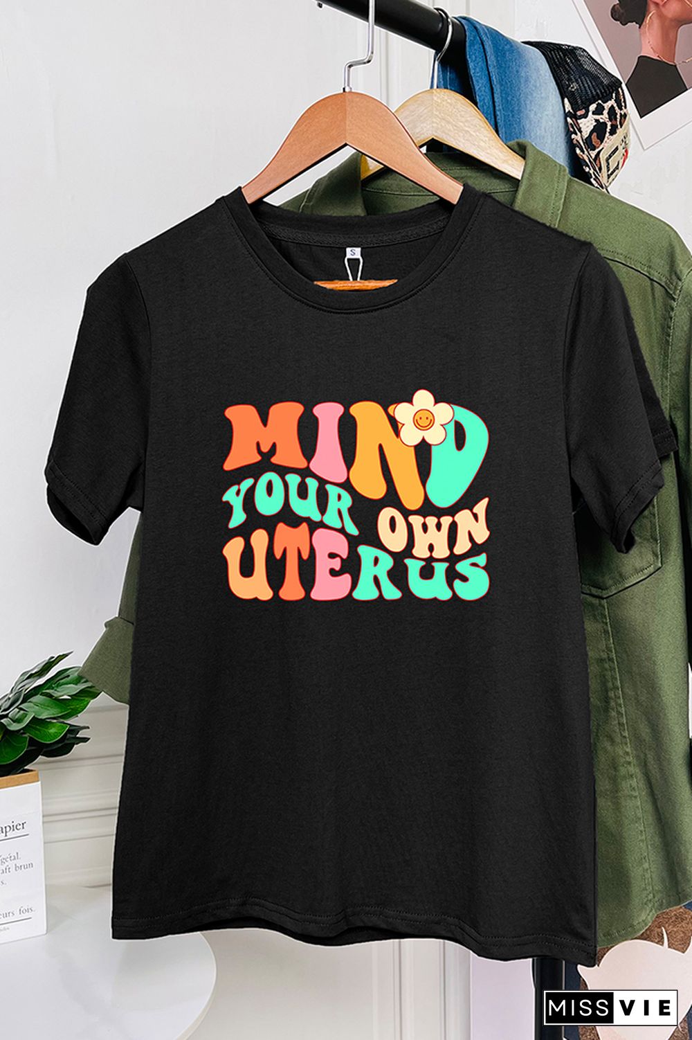 Mind your own Uterus Graphic Tee Wholesale