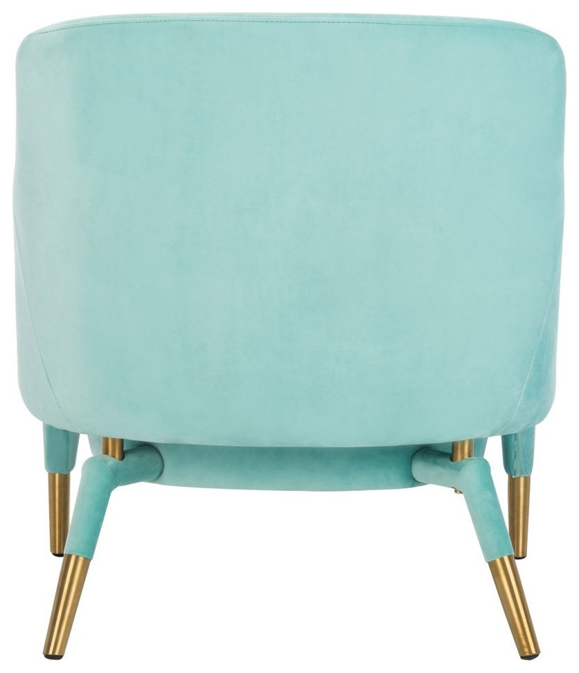 Bionda Velvet Arm Chair Aqua   Modern   Armchairs And Accent Chairs   by Virgil Stanis Design  Houzz