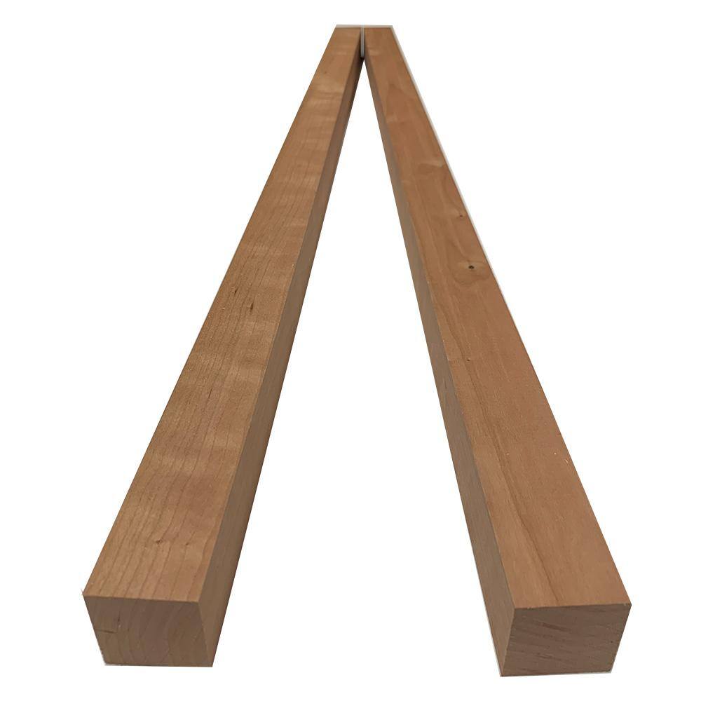 Swaner Hardwood 2 in. x 2 in. x 8 ft. Cherry S4S Board (2-Pack) OL08011696CE