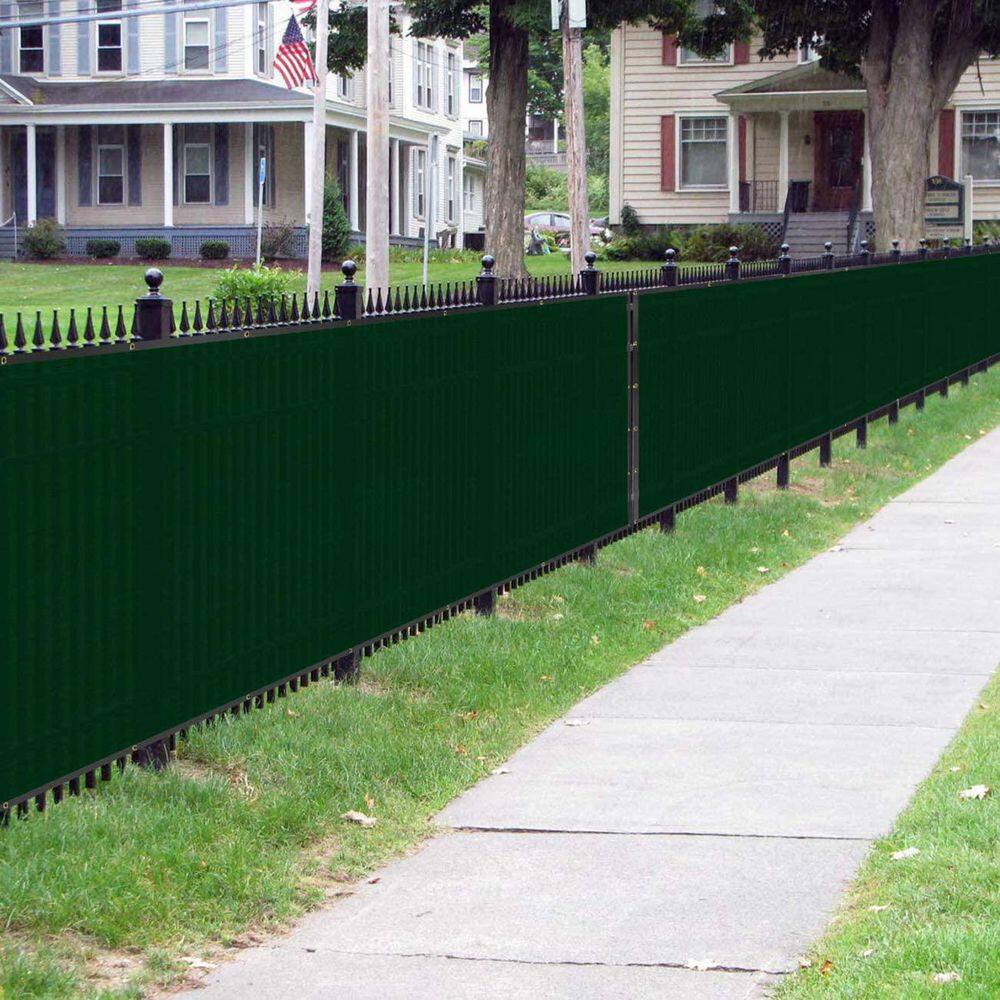 6 ft. x 50 ft. Green Privacy Screen Fence Heavy-Duty Fence Mesh Sunshade Mesh Cover For Wall Garden Patio Backyard B07MFP4PPQ