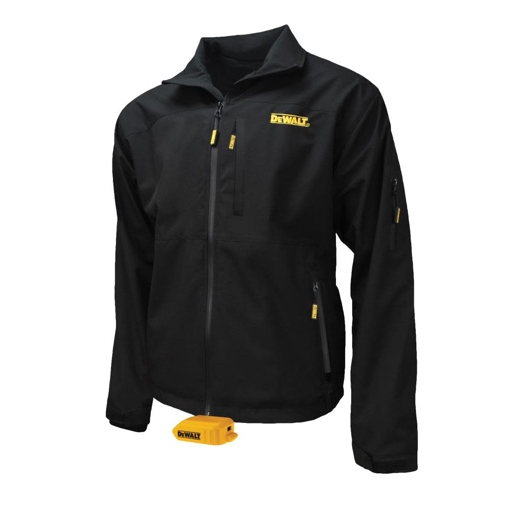 DEWALT Mens Heated Soft Shell Jacket Only Bare Tool Black Medium