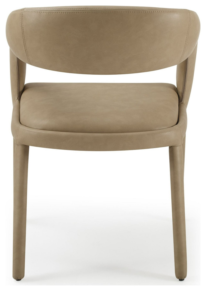 Modrest Faerron Modern Tan Leatherette Dining Chair   Contemporary   Dining Chairs   by Vig Furniture Inc.  Houzz