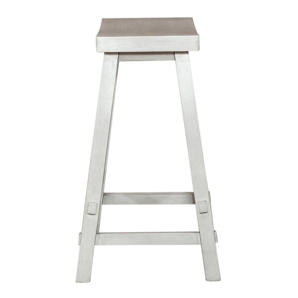 Creations Multi 24 Inch Sawhorse Counter Stool - White