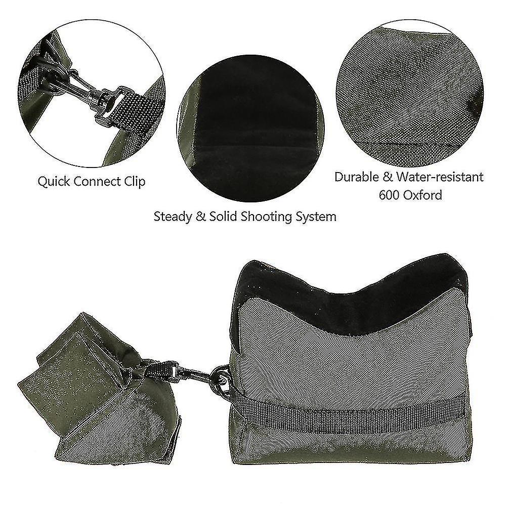 Shooting Range Sandbag Rifle Gun Bench Rest Front Rear Support Bag Oxford Cloth Sniper Target Stand Oxford Cloth Unfilled Sandbag For Gun Accessories