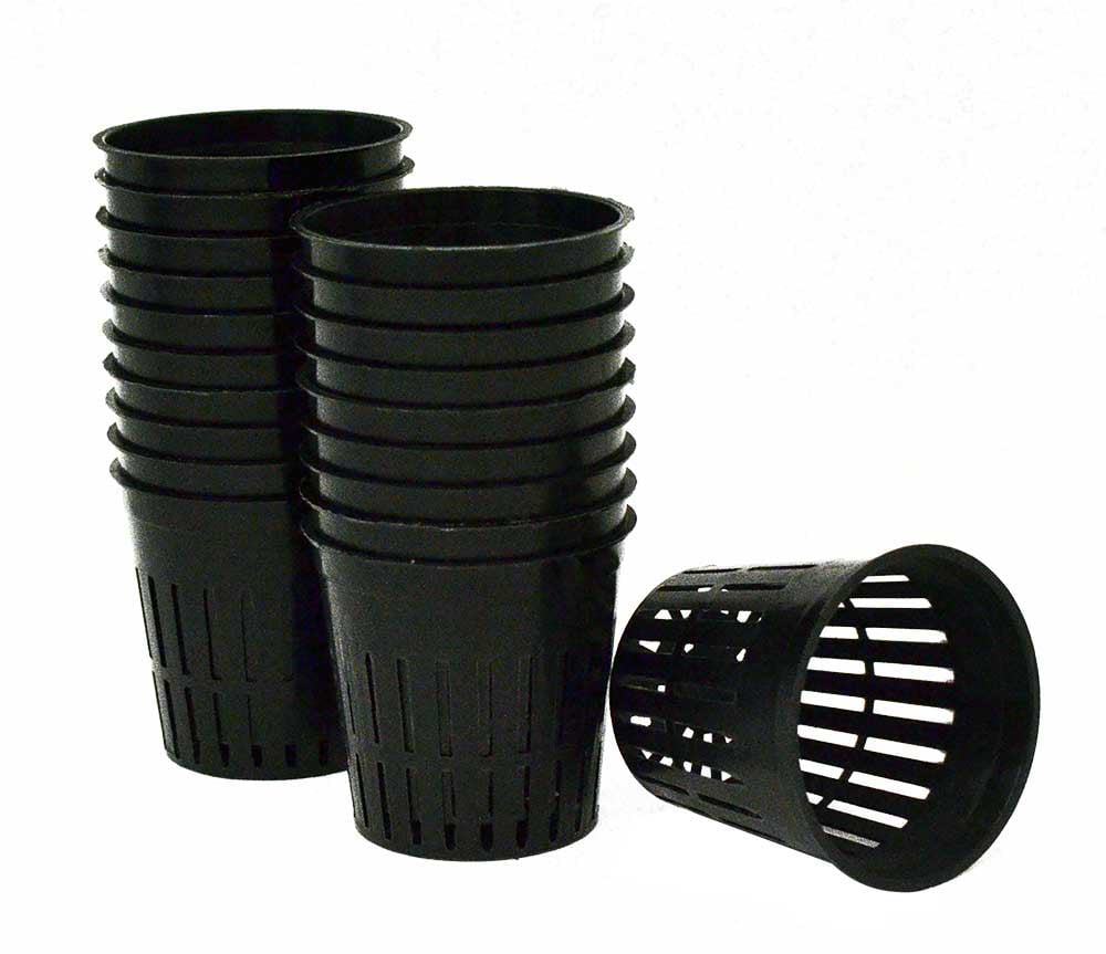 Exotower Hydroponic Net Cups - Net Pots for Plants - Hydroponic Plant Container Netted Pots for Bigger and Healthier Roots