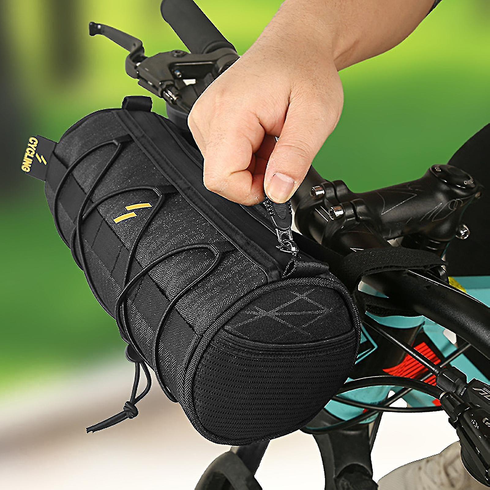 Bicycle Bag Large Capacity Portable Zipper Moistureproof Bicycle Front Beam Bag Cycling Equipment