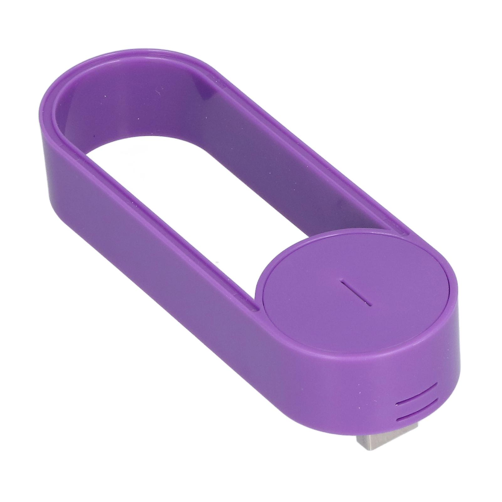 Car Air Purifier Negative Ion Plug in Smoke Removing USB Powered 5V for Home OfficePurple