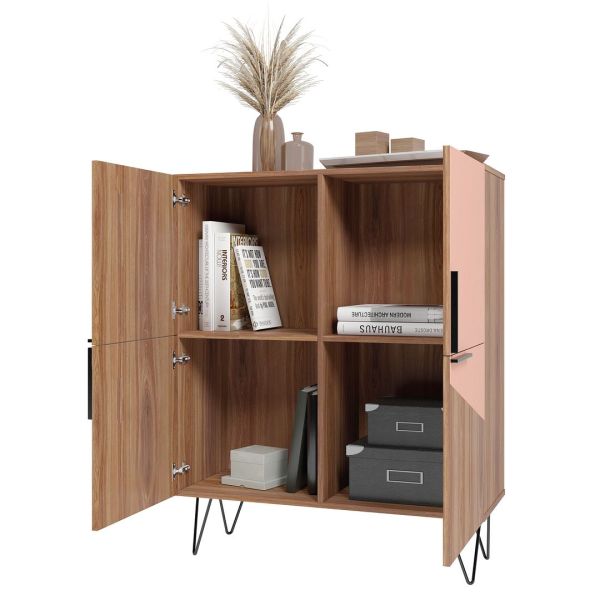 Beekman 43.7 Low Cabinet in Brown and Pink