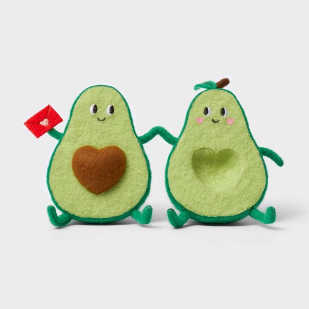 Valentine x27 s Felt Decor Duo Avocados