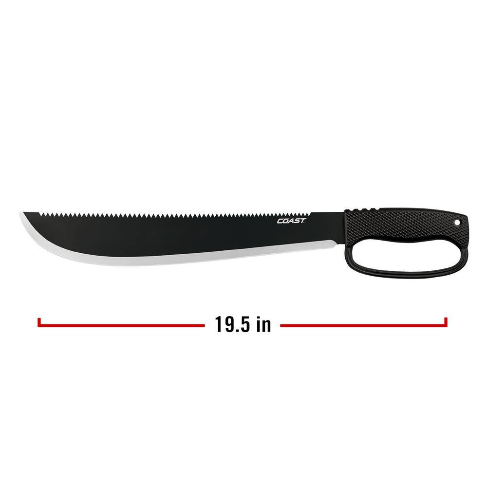 Coast F1400 14 in. Full-Tang Stainless Steel Machete with Nylon Sheath 21629