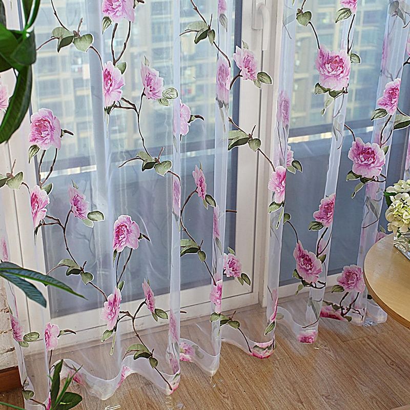 Dolce Mela Window Sheer Curtains Panel