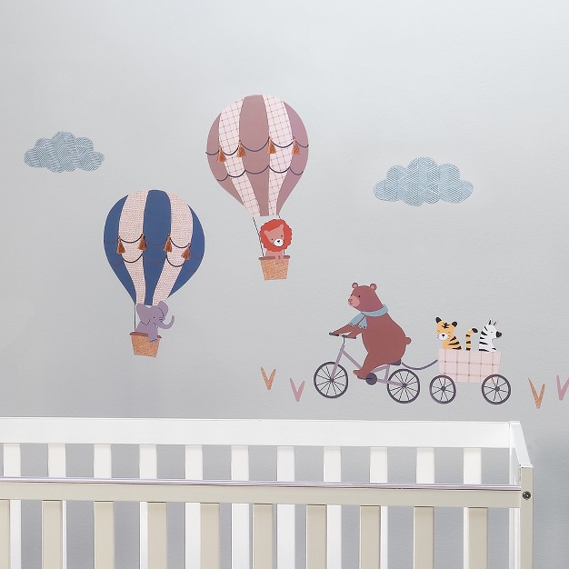 Bedtime Originals Up Up amp Away Hot Air Ballon Animals Wall Decals