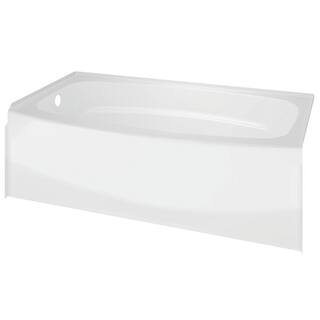 Delta Classic 400 Curve 30 in. x 60 in. x 80 in. Bath and Shower Kit with Left-Hand Drain in White BVS400CL