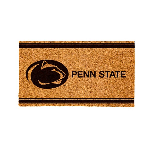 Evergreen Penn State Logo Natural Coir 28 X 16 Inches Indoor Outdoor Doormat