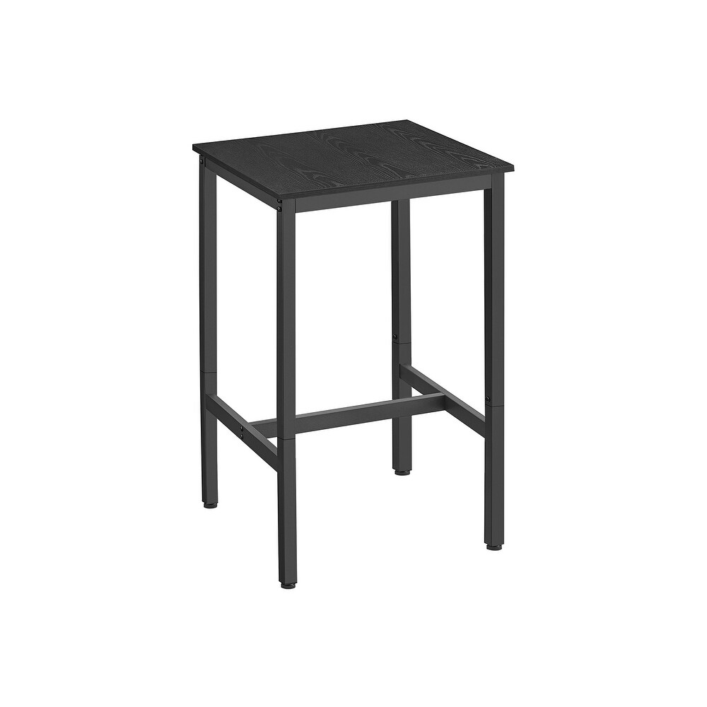 Bar Table with Metal Frame Small Kitchen Table  High Top Pub Table For Living Room   23.6”D x 23.6”W x 35.4”H