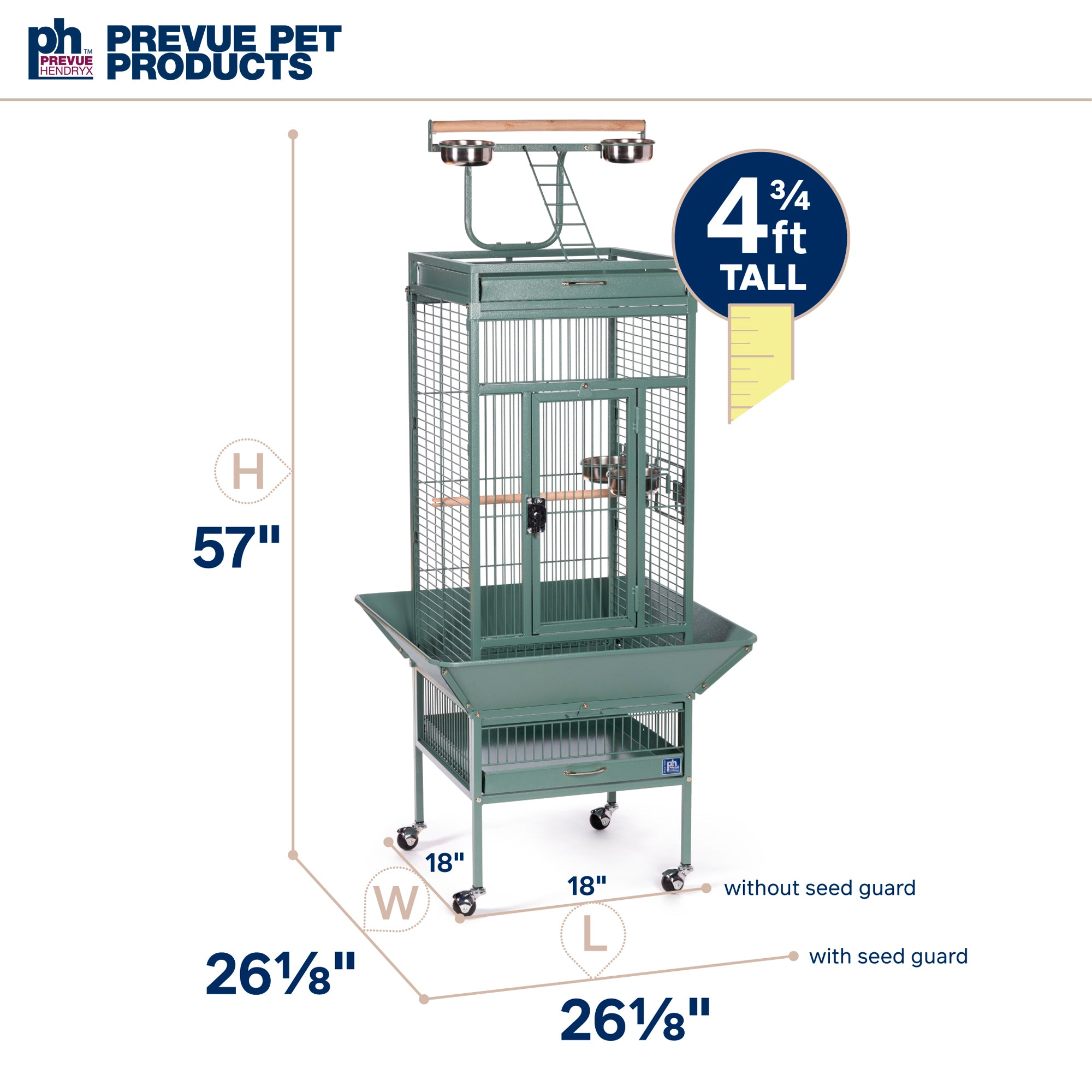 Select Bird Cage - Sage Green