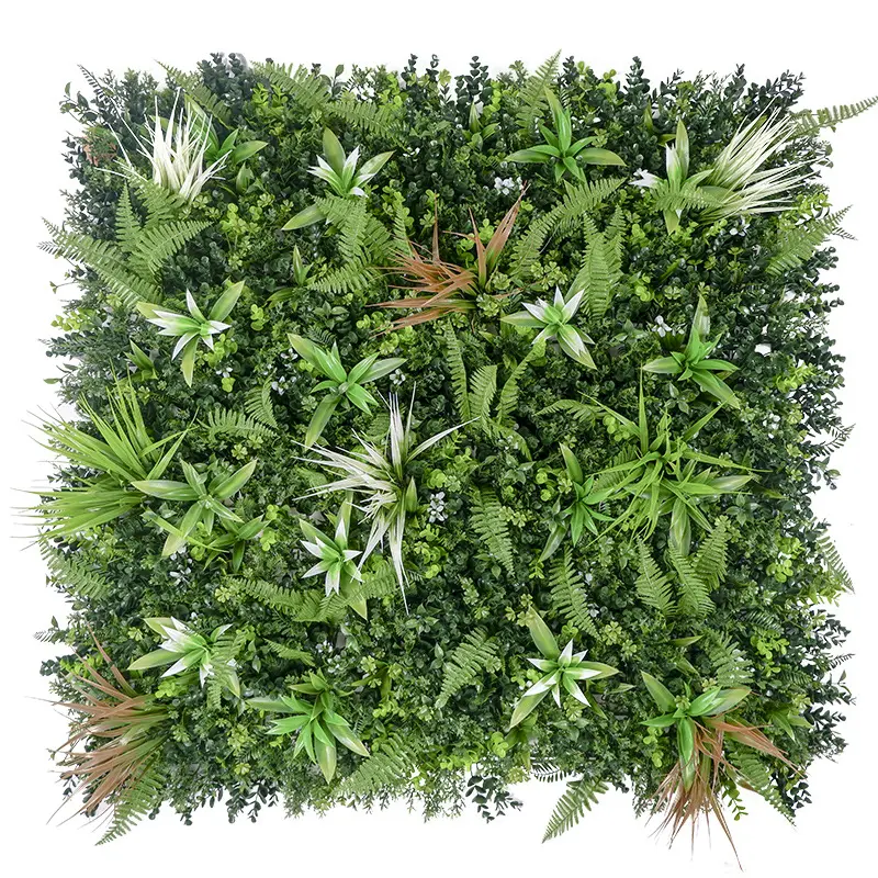 artificial plant wall  outdoor grass wall green grass background wall uv protection flame retardant anti UV