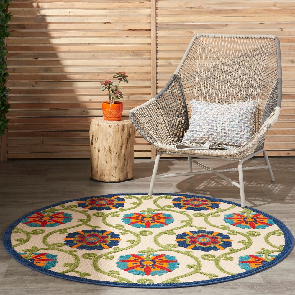 Lanikai Floral Indoor/ Outdoor Area Rug by Havenside Home
