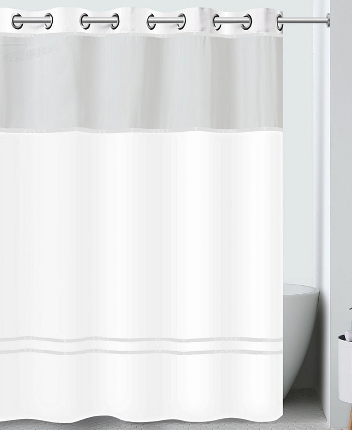 Hookless Escape Shower Curtain With Liner 71 x 74