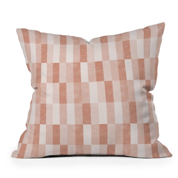 Little Arrow Design Co Cosmo Tile Terracotta Outdoor Throw Pillow Orange Deny Designs