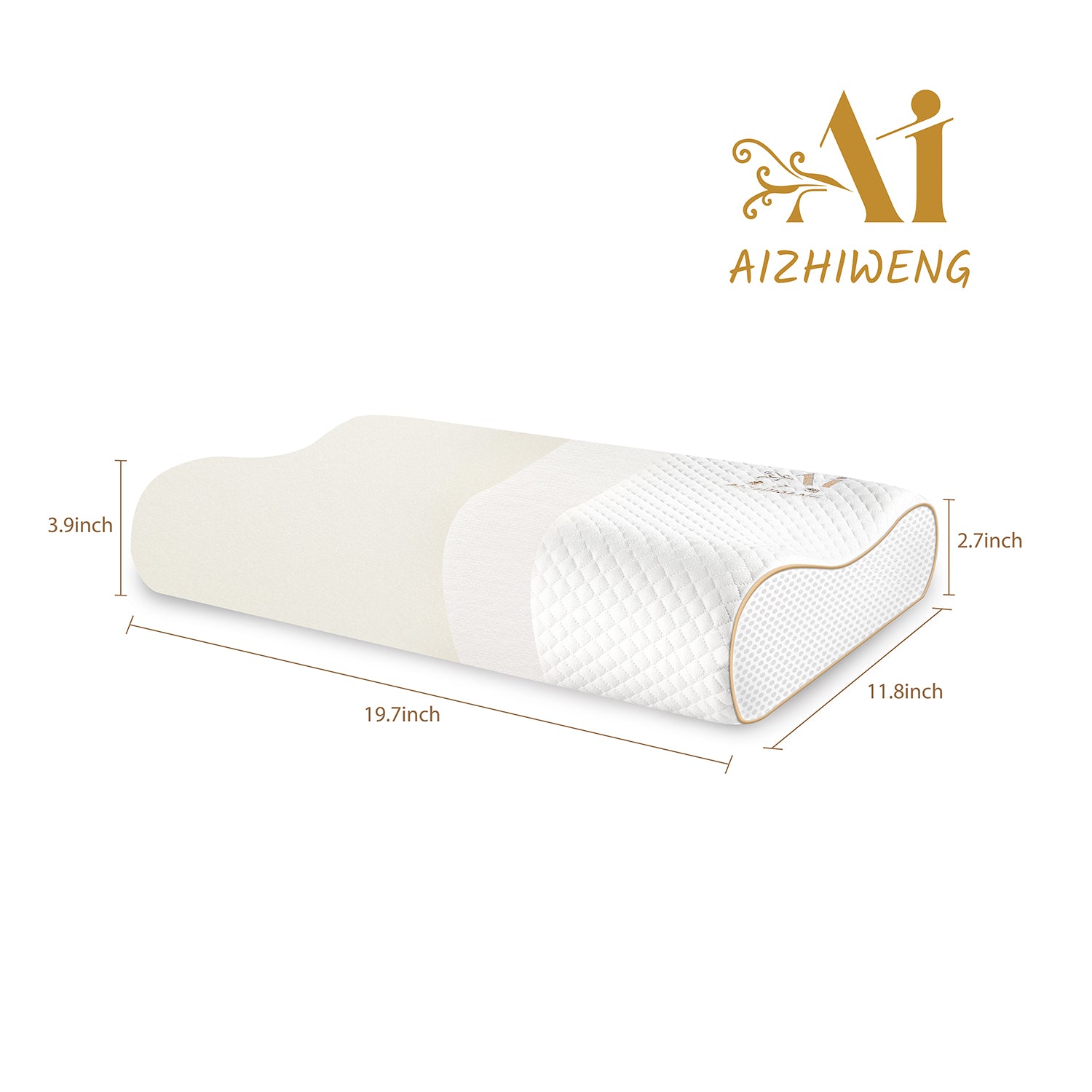 AIZHIWENG Memory Foam Pillow 50x30cm Slow Rebound Soft Memory Sleeping Pillow Ladies pillow