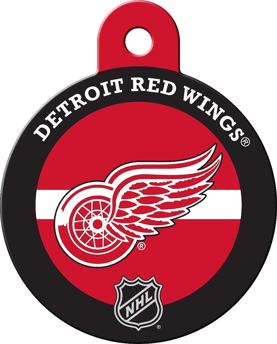 Quick-Tag NHL Circle Personalized Dog and Cat ID Tag， Large