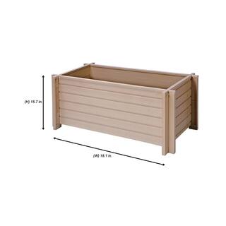 New Age Pet Rectangular 42 in. ECOFLEX Garden-Flower Planter EPLT103-R42