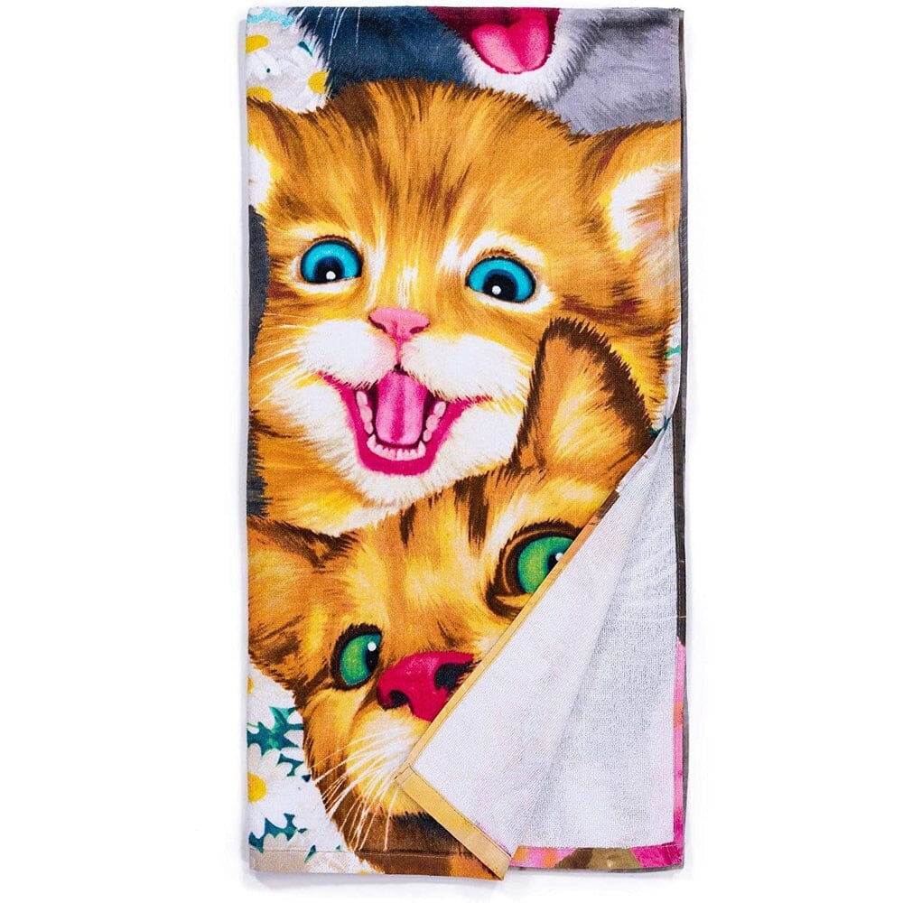 Cats Selfie Super Soft Plush Cotton Beach Bath Pool Towel