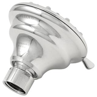 Glacier Bay 3-Spray 3.5 in. Single Wall Mount Fixed Adjustable Shower Head in Chrome 8462000HC