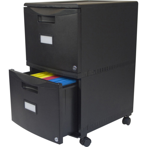 Storex 2-Drawer Locking Mobile Filing Cabinet (61312U01C)