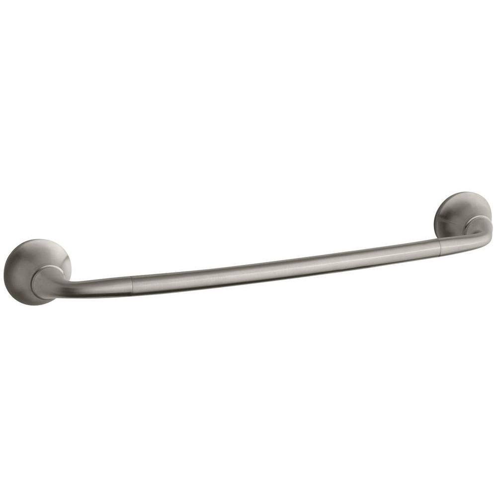 KOHLER Forte Sculpted 18 in. Towel Bar in Vibrant Brushed Nickel K-11370-BN