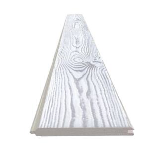 CALHOME 34 in. x 8 in. x 7 ft.Wire Brushed Thermally Modified White Stained Knotty Pine Tongue and Groove Siding Board (10-PCS) 84X8-WB-WTM-PLK-TG(10)