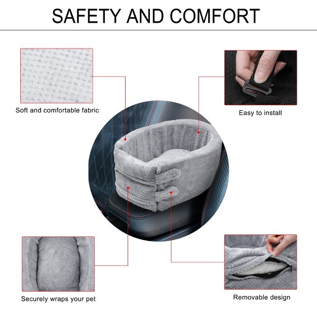 Unique Bargains Soft Non slip Bottom Dog Car Seat