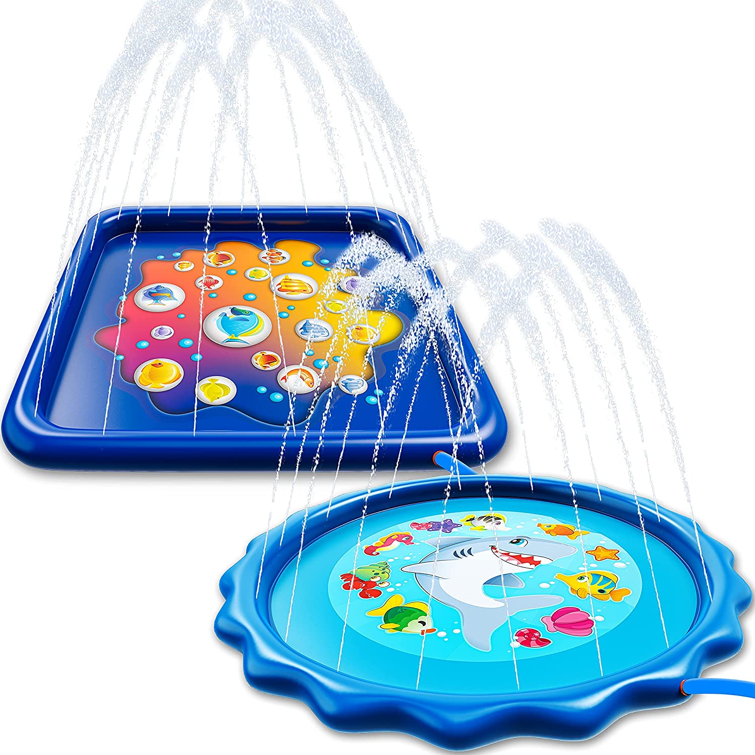 Clearance - Square and Round Inflatable Sprinkler Mat, 68