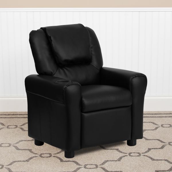 Flash Furniture Contemporary Kids Recliner with Cup Holder and Headrest