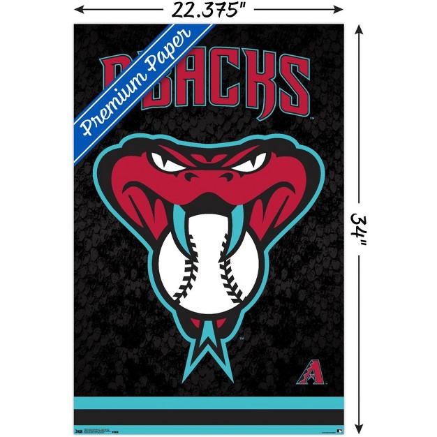 Trends International Mlb Arizona Diamondbacks Snake Head Logo Unframed Wall Poster Prints