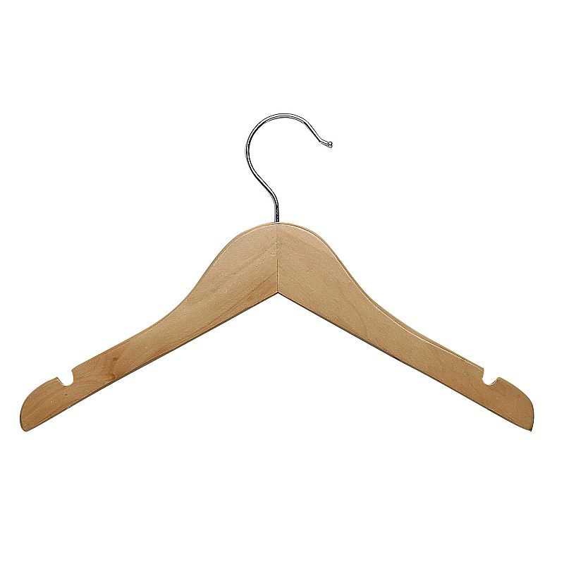 Honey-Can-Do Kids Wood Shirt Hangers 10-Pack Set