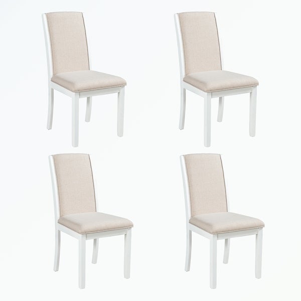 4-Piece Wood Full Back Dining Chairs Set