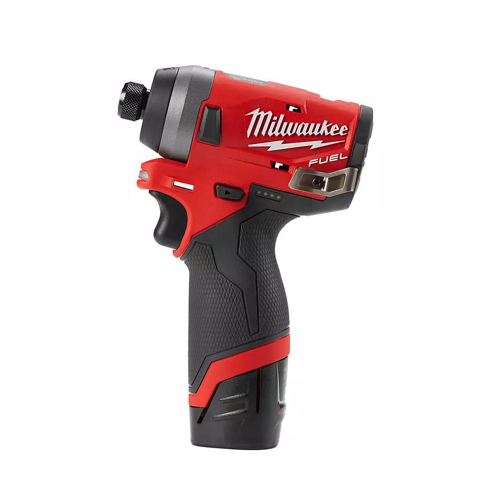 Milwaukee M12 FUEL 12-Volt Li-Ion Brushless Cordless Hammer Drill/Impact Driver Combo Kit with 3/8 in. Ratchet and Inflator (2-Tool) and#8211; XDC Depot